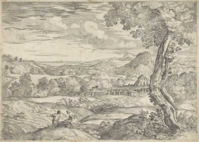 Krajina s cihelnou od Giovanni Francesco Grimaldi