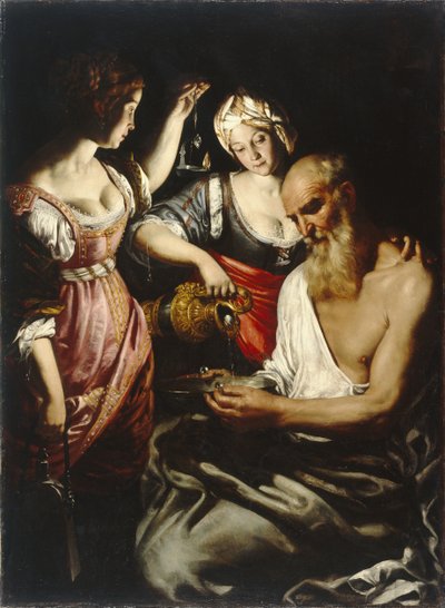 Lot a jeho dcery od Giovanni Francesco Guerrieri
