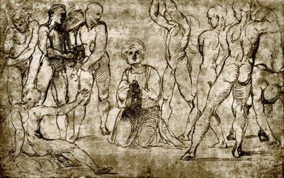 Kamenování svatého Štěpána od Giovanni Francesco Penni