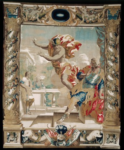 Merkur říká Aeneovi, aby opustil Kartágo, 1679 od Giovanni Francesco Romanelli