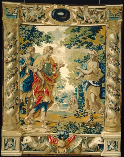Venuše říká Aeneovi a jeho příteli Achatesovi, aby šli do Kartága, 1679 od Giovanni Francesco Romanelli