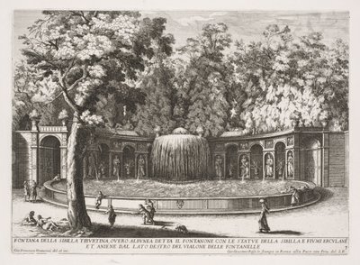 Sibylina Tiburtina fontána. od Giovanni Francesco Venturini