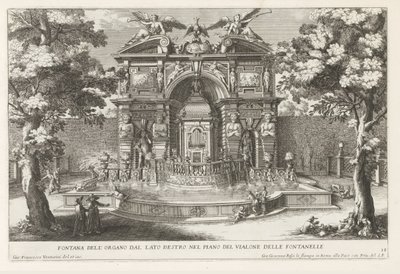 Fontein se setkal s hydraulisch orgelem v de tuinen van de Villa d
