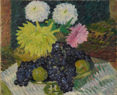Jiřiny a hrozny, 1908. od Giovanni Giacometti