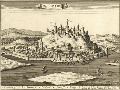 Bělehradský hrad (Giovanni Giacomo De Rossi, 1683) od Giovanni Giacomo De Rossi