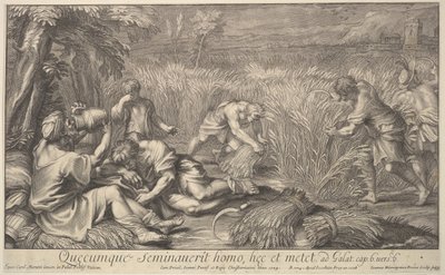 Ženci obilí, 1704. od Giovanni Girolamo Frezza