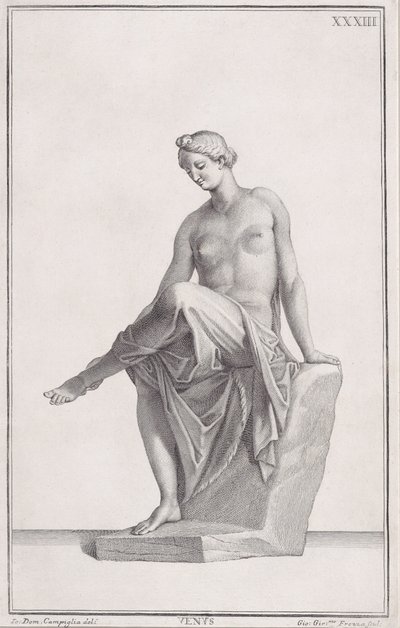 Socha Venuše, 1734. od Giovanni Girolamo Frezza