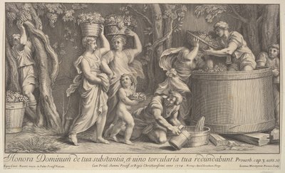 Vintage scéna, 1704. od Giovanni Girolamo Frezza