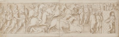 římští lukostřelci(?), římský útok (XCIX); Marcus Aurelius oslovuje své stráže (C); Marcus Aurelius dostává varování (CI) od Giovanni Guerra