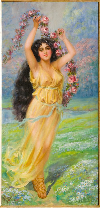 Young Nymph (olej na plátně) od Giovanni Guerzoni