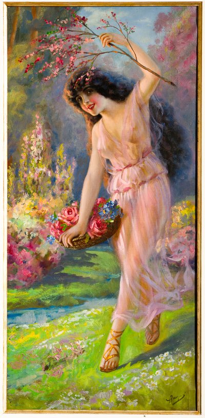 Young Nymph (olej na plátně) od Giovanni Guerzoni