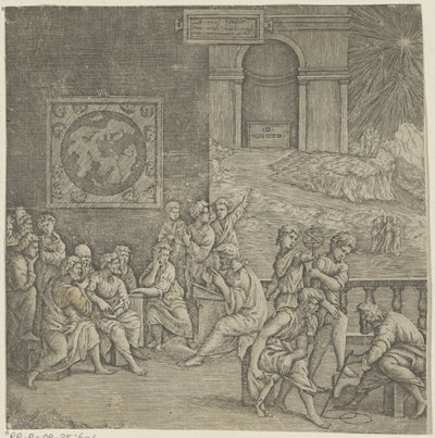 Škola filozofa od Giovanni Jacopo Caraglio (attributed to)