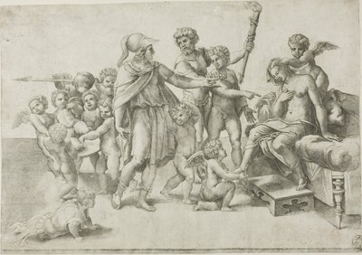 Alexander a Roxana od Giovanni Jacopo Caraglio