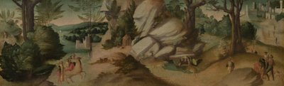 Scény z legendy, pravděpodobně kolem 1515-1520 (olej na plátně) od Giovanni Larciani