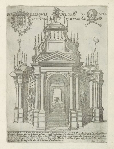 Pohřební pomník Alessandra Farnese v Santa Maria in Aracoeli v Římě Per l