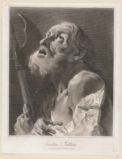Apoštol Matyáš Svatý Matyáš (titul na předmětu) Apoštolové (název série) od Giovanni Marco Pitteri