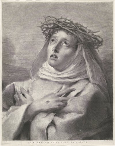 Svatá Kateřina Sienská od Giovanni Marco Pitteri