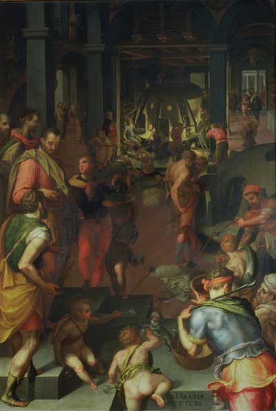 Sklárna, 1572 (břidlice) od Giovanni Maria Butteri