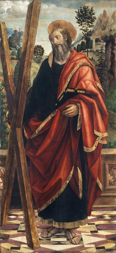 St. Andrew, cca 1496 (olej na desce) od Giovanni Martino Spanzotti