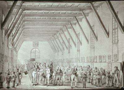 Milán. Škola vzájemné výuky v Santa Caterině (tisk) od Giovanni Migliara