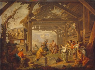 Kumejská Sibyla prorokovala Narození Krista, 1738 od Giovanni Paolo Pannini