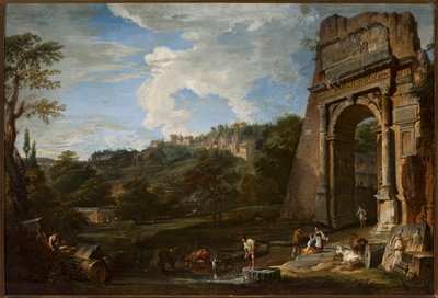 Krajina s Titovým obloukem od Giovanni Paolo Pannini