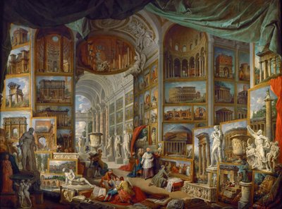 Obrazárna s pohledy na starověký Řím Roma Antica od Giovanni Paolo Pannini