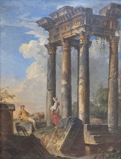Ruiny s pastýři od Giovanni Paolo Pannini