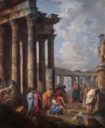 St. Paul Maltalla tarttumassa kyykäärmeeseen od Giovanni Paolo Pannini