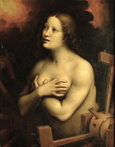 Svatá Kateřina Alexandrijská (olej na plátně) od Giovanni Pietro Rizzoli (school of) Giampietrino