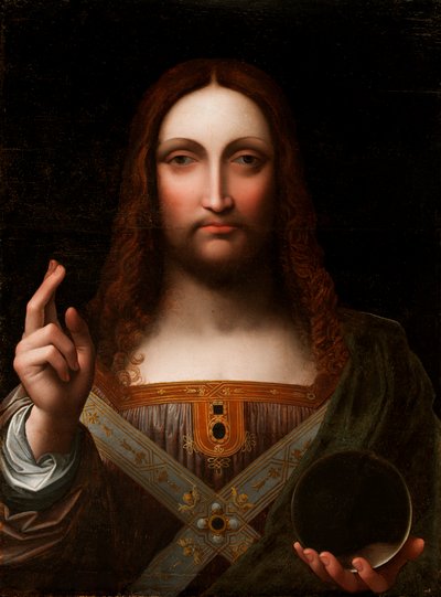 Cristo Salvator Mundi (olej na dřevěné desce) od Giovanni Pietro Rizzoli Giampietrino