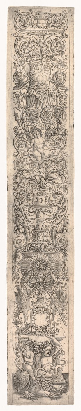 Ornamental Panel: Triton Ridden by a Child, c. 1505-1515. od Giovanni Pietro da Birago