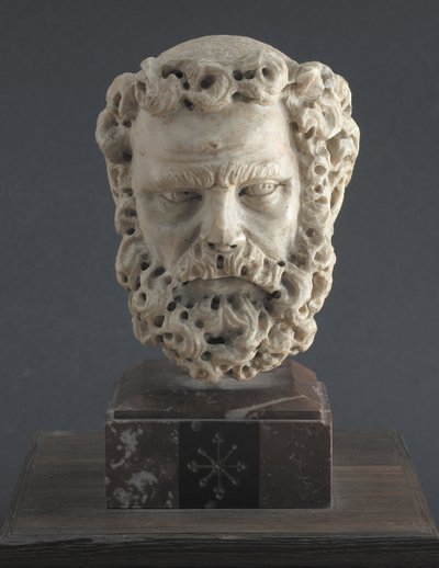 Hlava vousatého muže, 1312-1314 od Giovanni Pisano