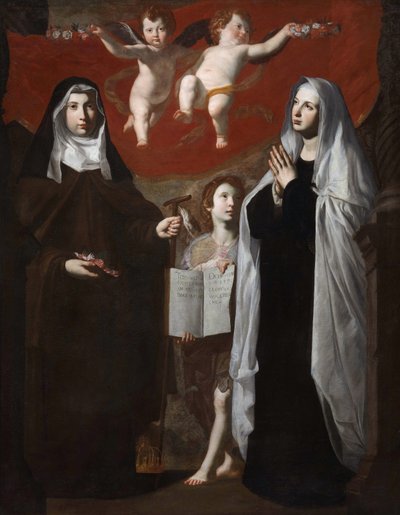 Svatá Alžběta Uherská a Svatá Francie Římská, 1634 od Giovanni Ricca