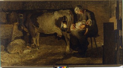 Obě matky. Obraz Giovanni Segantini (1858 - 1899). 1889. V/H, 157x280 cm. Galerie moderního umění Civica, Milán. od Giovanni Segantini
