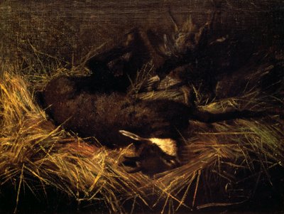 Mrtvý kamzík od Giovanni Segantini