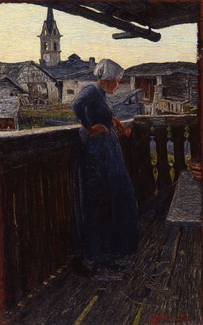 Na balkóně, 1892. od Giovanni Segantini