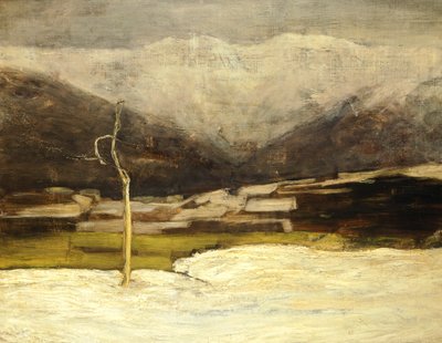 Krajina Savognino od Giovanni Segantini