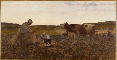 Smutná hodina (malba od Giovanni Segantini