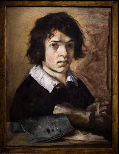 Portrét mladého kreslíře od Giovanni Serodine
