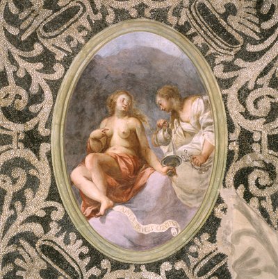 Ženské postavy, strop jeskyně od Giovanni Stefano Danedi
