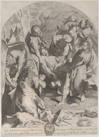 The Entombment, ca. 1622. od Giovanni Temini