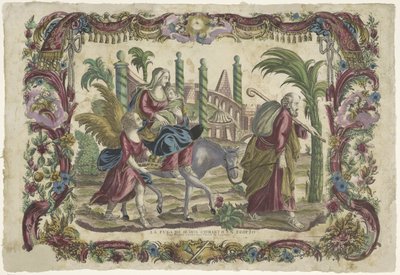 Na letu do Egypta La fuga de Jesus Christo en Egipto / Útěk našeho Pána Ježíše Krista do Egypta (název na předmětu) od Giovanni Volpato (possibly)