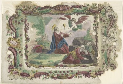 Christus v zahradě Getsemanské Oratio Jesu Christi v zahradě: modlitba Ježíše Krista v zahradě (název na předmětu) od Giovanni Volpato