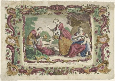 Laven z Dorstigenu III. dílo tělesného milosrdenství / Pozdější dílo tělesného milosrdenství (...) (titul na předmětu) De spirituele werken van barmhartigheid (název série) od Giovanni Volpato