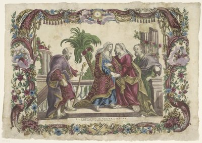 Prohlídka La visitacion de nuestra señora / Návštěva B. Marie V. u sv. Alžběty (název série) od Giovanni Volpato