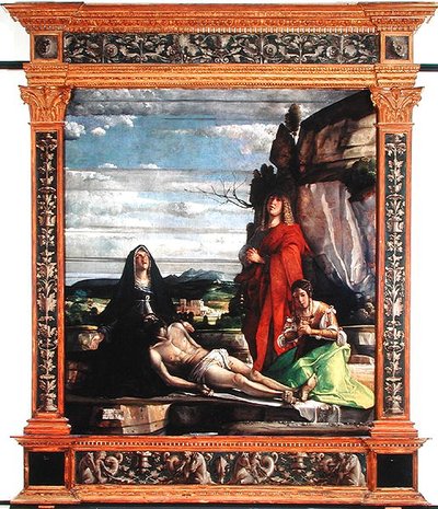The Deposition, c.1490-1537 (tempera na panelu) od Giovanni c.1465 153537 Buonconsiglio