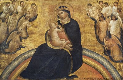 Madona s dítětem a anděly, 1370-77 od Giovanni da Bologna