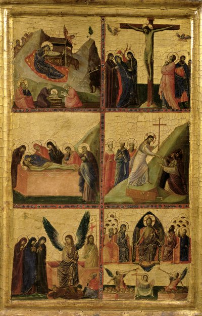 Scény z pašije od Giovanni da Rimini
