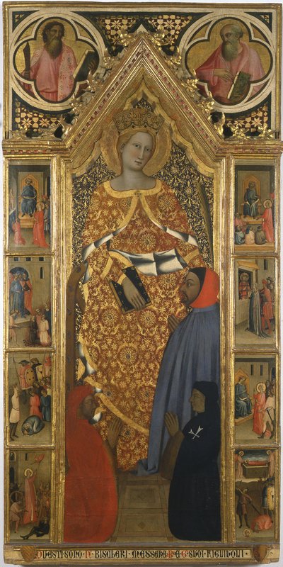 Svatá Kateřina s výjevy z jejího života, konec 14. století od Giovanni del Biondo